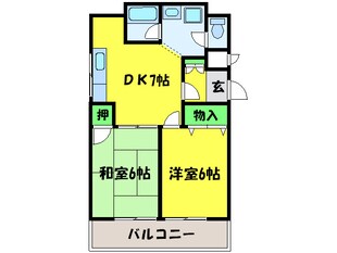 ベルメゾン御陵Ⅱの物件間取画像